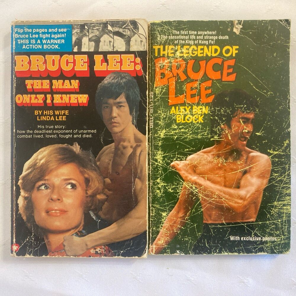 Bruce Lee The Man Only I Knew Linda Lee 1975 First Print &The Legend of Book Lot